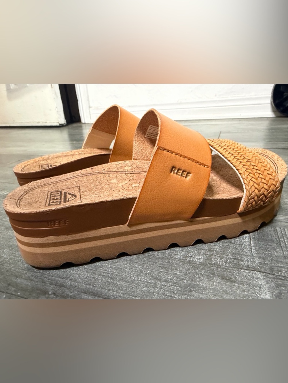 Reef Cushion Vista Hi Wedge Sandal Size 7 - Picture 10 of 12